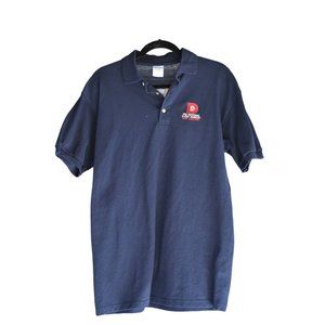 Men's Navy Blue Embroidered National D Day New Orleans Polo Shirt Size M